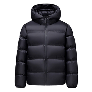 鹿竹男士羽绒服新款中年爸爸冬装可卸连帽保暖鸭绒外套中老年男装