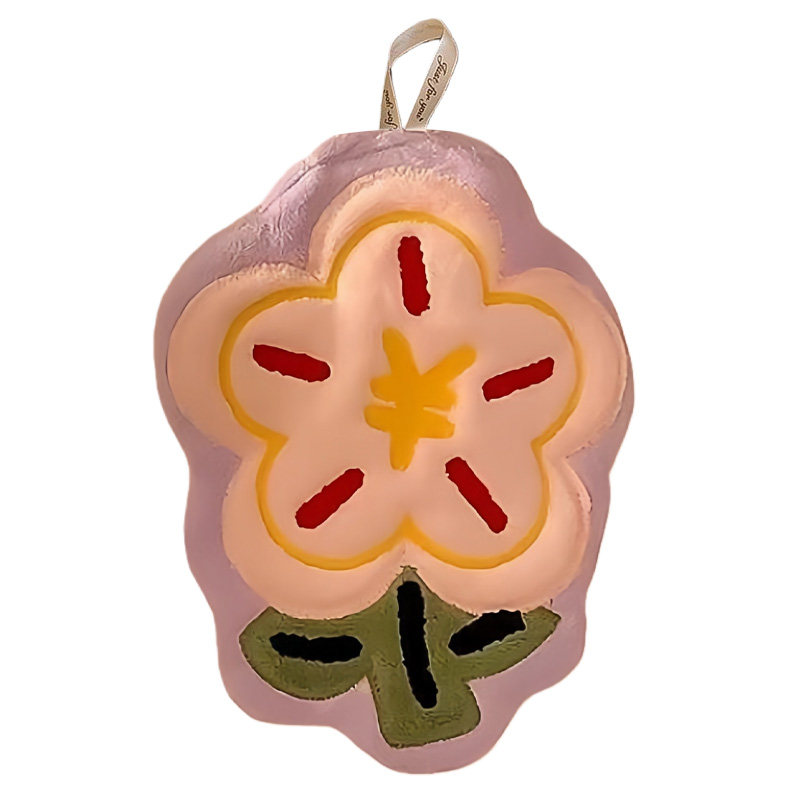 可爱有钱花挂式珊瑚绒吸水擦手巾