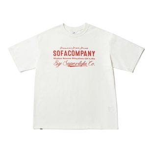 SUPERTOFU复古排版 凉感抑菌 舒服公司 正肩版型短袖T恤 SS25