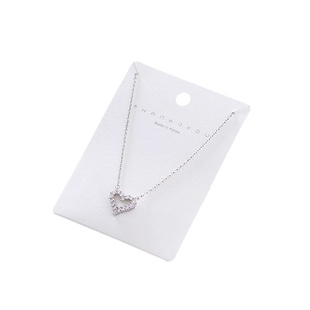 高级白卡项链背面袋子复古饰品手链包装卡纸现货定做耳钉吊牌印刷