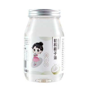 茶小冷海南纯椰子油冷榨食用油护发护肤涑口烘焙专用初榨椰子油