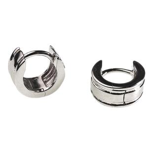 通体925纯银女耳钉小众高级感轻奢耳扣防过敏耳骨环2025爆款耳饰