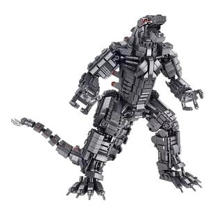 2025新款巨大型积木哥斯拉大战金刚机械怪兽男孩拼装益智玩具礼物