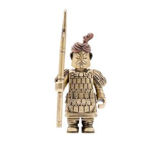 琢匠 秦始皇帝陵博物院兵马俑摆件桌面人物装饰手把件铜金属手办