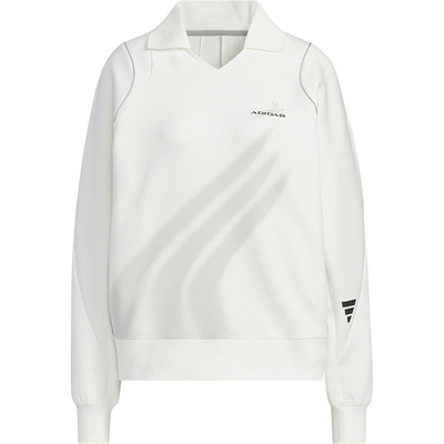 Adidas/阿迪达斯正品运动女士宽松长袖翻领卫衣套头衫JY8059