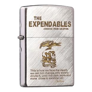 官方正版zippo芝宝打火机斜纹拉丝敢死队zppo防风煤油zipoo送男士