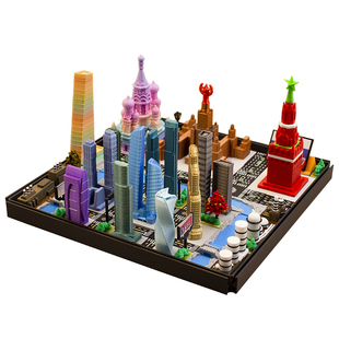 【上新】指尖之城磁吸城市模型城市益智拼装微缩建筑创意高楼场景