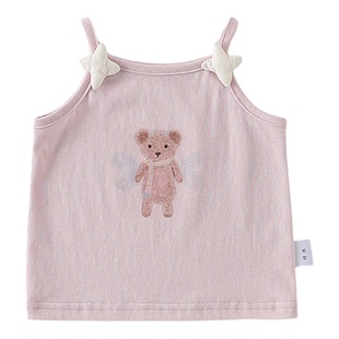 女童韩夏装套装版女宝宝无袖吊带新款婴幼儿卡通背心薄款上衣短裙