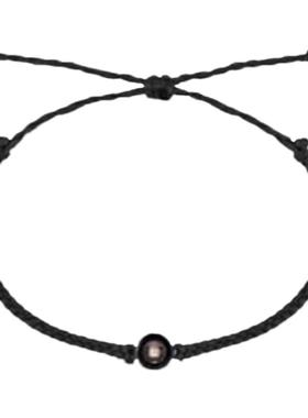 欧美跨境手链新款编织女韩版简约100个我爱你森系闺蜜网红手饰