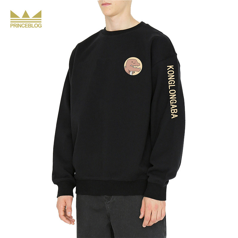 PrinceBlog童话镇原创阿霸眨眼印花圆领潮流百搭宽松休闲男女卫衣