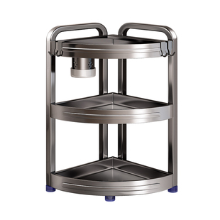 高颜值厨房调味品台面夹角调料置物架三角转角多功能墙角落收纳架