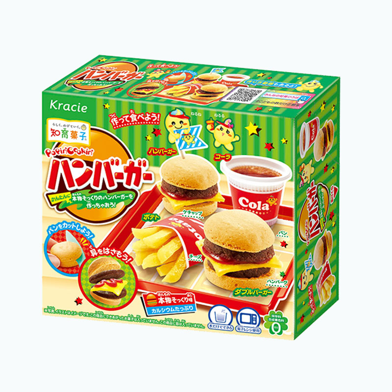 日本食玩 嘉娜宝手工diy汉堡包可食益智儿童时完食丸同款抖音厨房