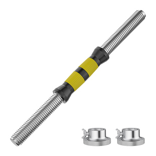 小孔2.5厘米电镀哑铃杆哑铃杠哑铃连接杆连接器哑铃螺母螺帽杆子