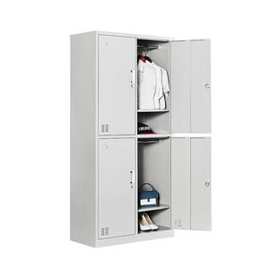 二门员工更衣柜铁皮柜鞋柜换衣柜储物柜健身房存包柜职员钢制宿舍