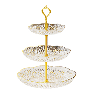 多层水果盘家用客厅茶几果盘商用零食摆放盘轻奢甜品盘高档干果盘