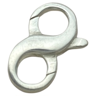 DIY 925银双开口8字扣项链连接扣子接头手链扣纯银饰品扣头配件