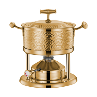 吉美高端真钛钢316L单人小火锅瓦斯炉一人食无铆钉家用小型会所用