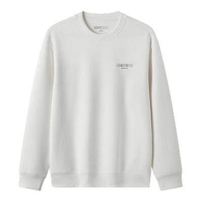 森马情侣秋装绣花基础圆领卫衣男