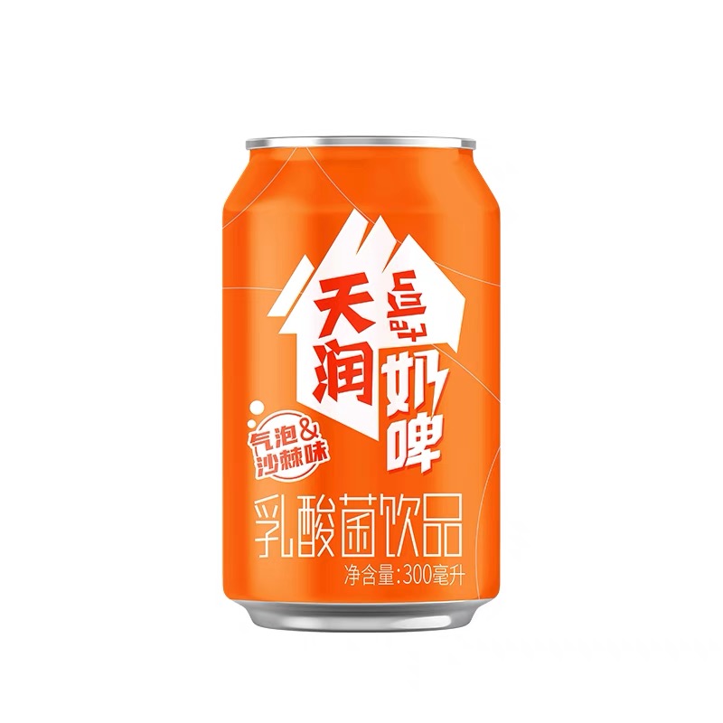 新疆天润沙棘奶啤罐装整箱乳酸菌牛奶发酵饮品含乳饮料0酒精3月产