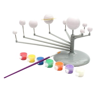 儿童八大行星宇宙模型3D立体太阳系九大行星天体仪天文DIY玩具