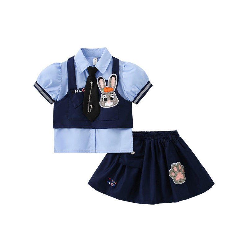 DO.CAT女童兔子警官衣服学院风