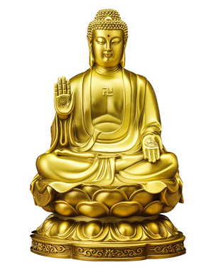 大号全铜如来佛铜像阿弥陀佛天坛佛家用供奉佛堂黄铜入户门工艺品