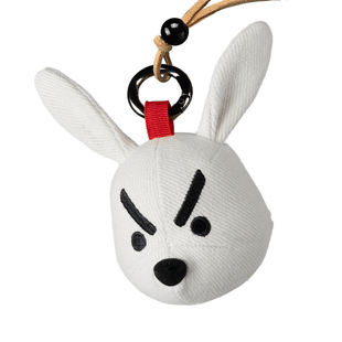 问童子 奋斗挂偶兔首 书包挂件小公仔玩偶兔子钥匙扣装饰