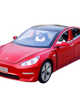 特斯拉model3合金玩具车男孩礼物