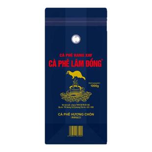 原装进口CAPHE LAM DONG 越南罗布斯塔经典香醇纯咖啡豆1kg装商用