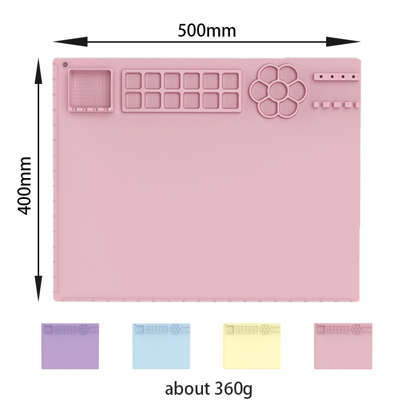 硅胶美术垫儿童绘画垫画板画画绘画板可擦水洗儿童工具涂鸦手工