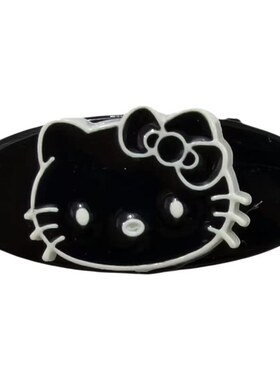 甜美韩系黑皮猫咪八字刘海夹