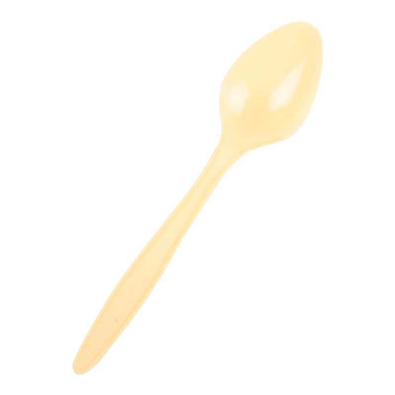一次性独立透明勺塑料酸奶叉勺