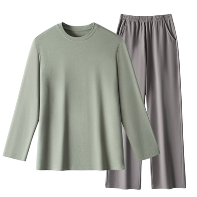 天丝美雅碧自发热家居睡衣男款