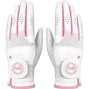 PGM高尔夫手套女露指女士球杆防滑专用女款秋冬透气飞盘手套 双手