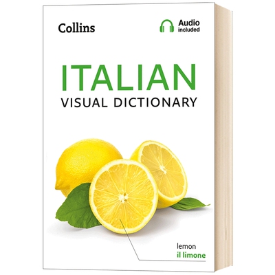柯林斯意大利语图解词典 英文原版 Collins Italian Visual Dictionary 英语意大利语双语词典 全彩插图 进口学习工具书