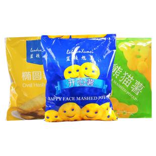 蓝顿旭美开心薯饼2kg笑脸薯饼可爱土豆饼冷冻小吃油炸速冻熊猫饼
