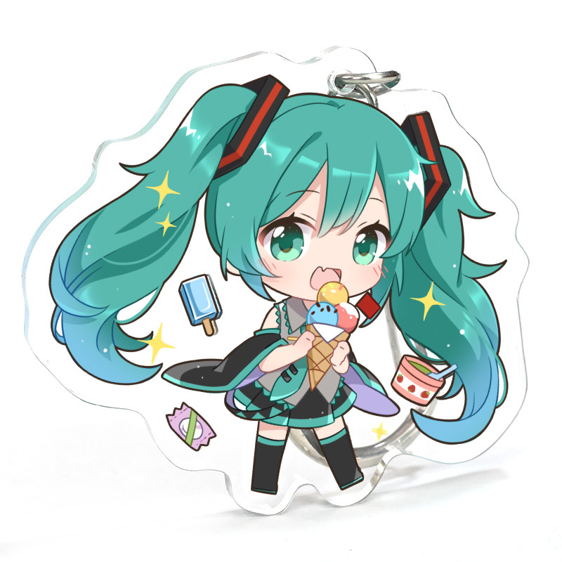亚克力钥匙扣定制立牌挂件照片diy订做自印无料明星创意滴胶定做