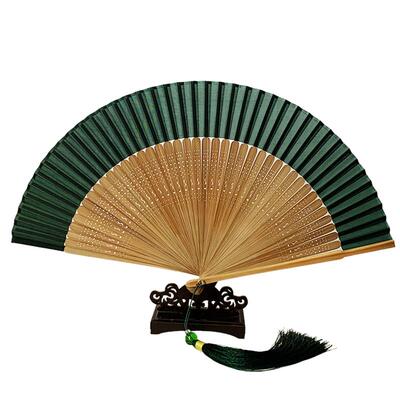 扇子纯色折叠扇古风新中式折扇子
