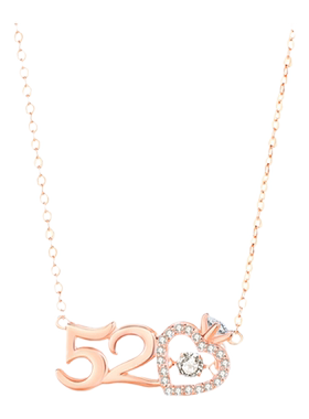 跳动的心项链520送女友表白礼物