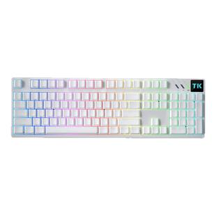 雷咖泽TK104客制化机械键盘三模蓝牙无线全键热插拔RGB游戏键盘