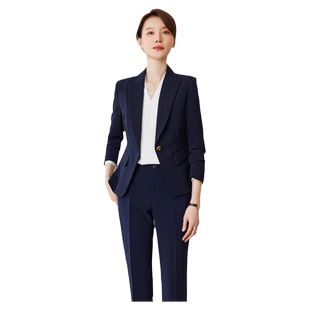 诗璐雅气质西装外套女职业套装时尚女神范高端工作服正装女小个子