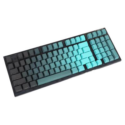 KCPMASTER原创色-青慕PLUS键帽透光PBT侧刻OEM简约渐变68879键盘