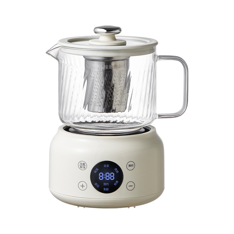 煮茶器一人办公室小型全玻璃多功能恒温烧水壶花茶炖煮mini养生壶