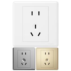 正泰家用开关86型五孔插座
