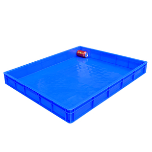 大号塑料浅盘沙盘塑胶箱长方形周转收纳箱食品面包箱特大浅盘加厚