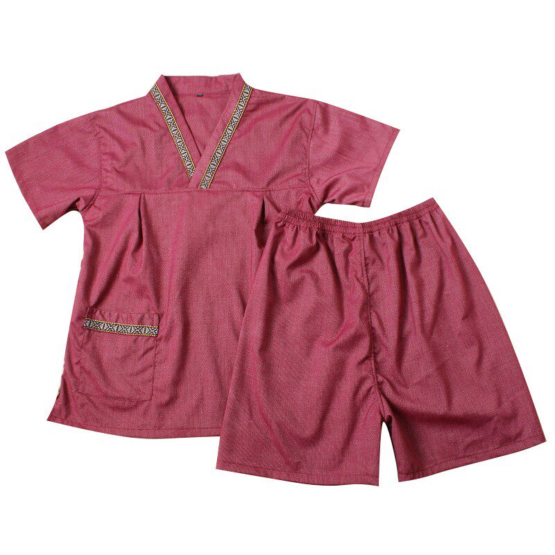 和风汗蒸服浴服水洗棉