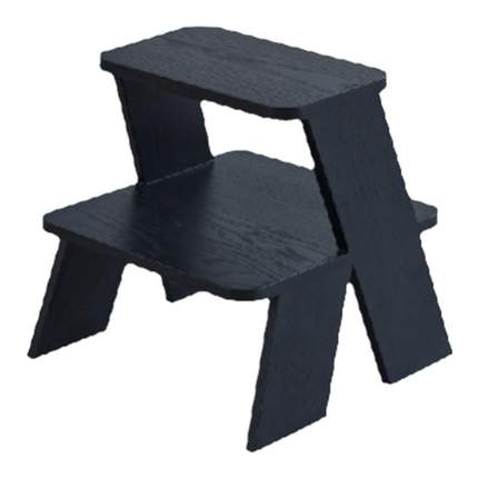 格度生活  梯凳椅子国外设计师设计款实木家用换鞋凳多功能小板凳