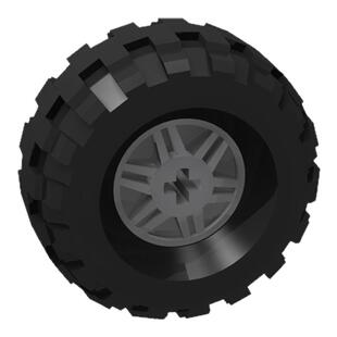 适用于le高MOC积木小颗粒科技件散件汽车轮胎轮毂补件零件玩具拼