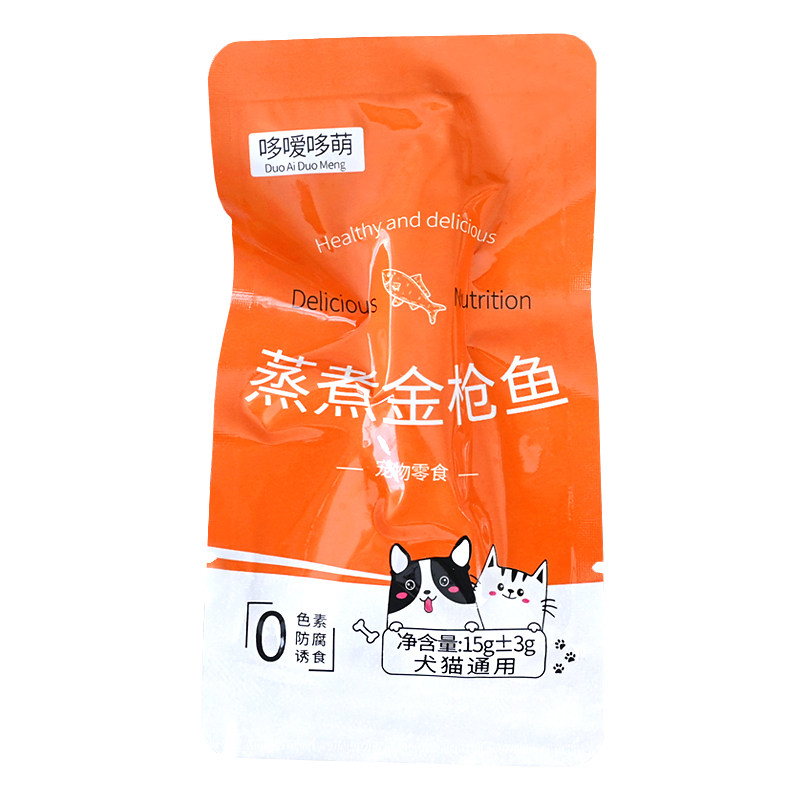 哆嗳哆萌宠物零食蒸煮金枪鱼喂猫粮鱼肉鲣鱼鱼条拌饭猫咪狗狗食品