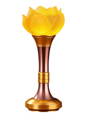 莲花灯佛前供佛灯供奉观音琉璃灯